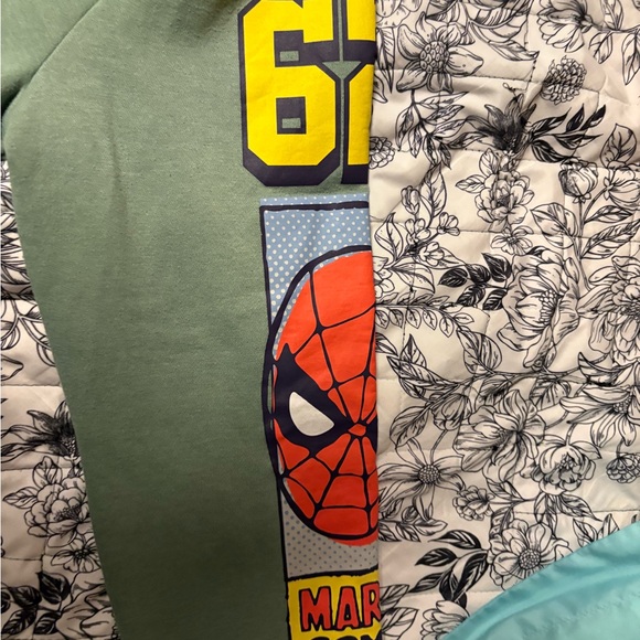 Marvel Spider-Man Men's Olive Crewneck Sweater - Picture 3 of 5